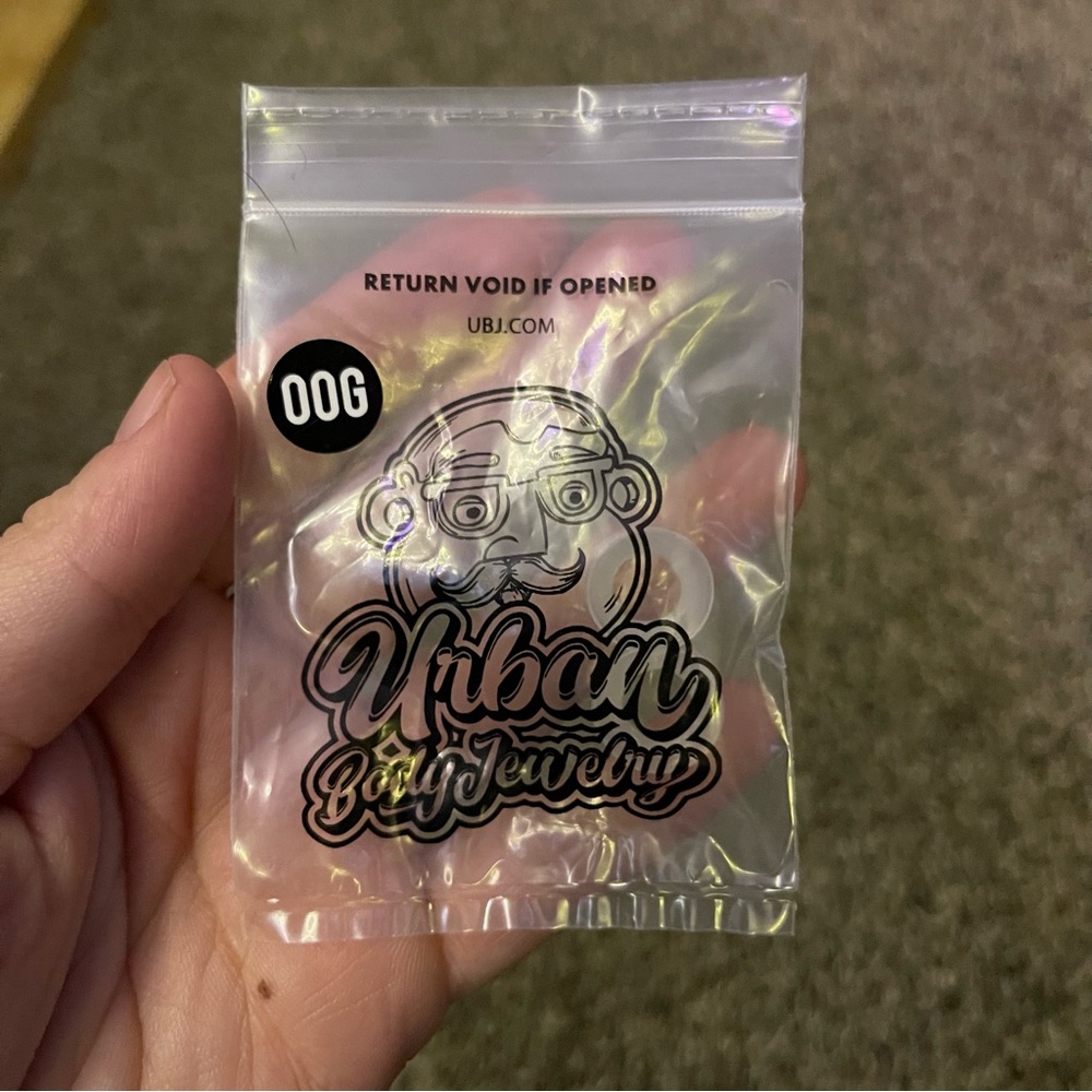 New Urban Body Jewelry 00g Clear Silicone Tunnels